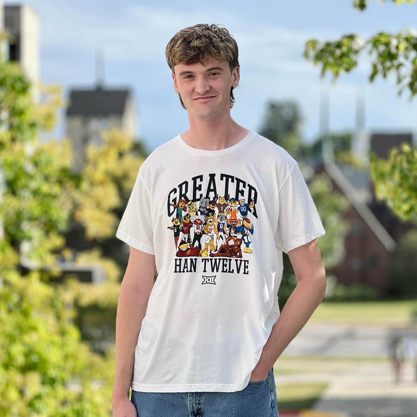 Charlie Hustle Big 12 Greater Than Ever White T shirt was 40.00